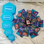 5 LAYER BLUE THEME MIX CHOCOLATE EXPLOSION BOX (BIG SIZE) By GiftsMyStore